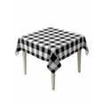thumbnail image 1 of Black and White Plaid Table Cloth, Farmhouse Checkered Buffalo Waterproof Tablecloth for Square Tables, Reusable Washable Fabric Table Cover for Restaurant Kitchen Dining Tables 60"x60", 1 of 6