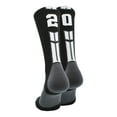 thumbnail image 1 of Black/White Player Id Crew Number Socks (#20, Medium), 1 of 2