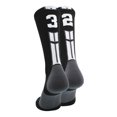 thumbnail image 1 of Black/White Player Id Crew Number Socks (#32, Medium), 1 of 2