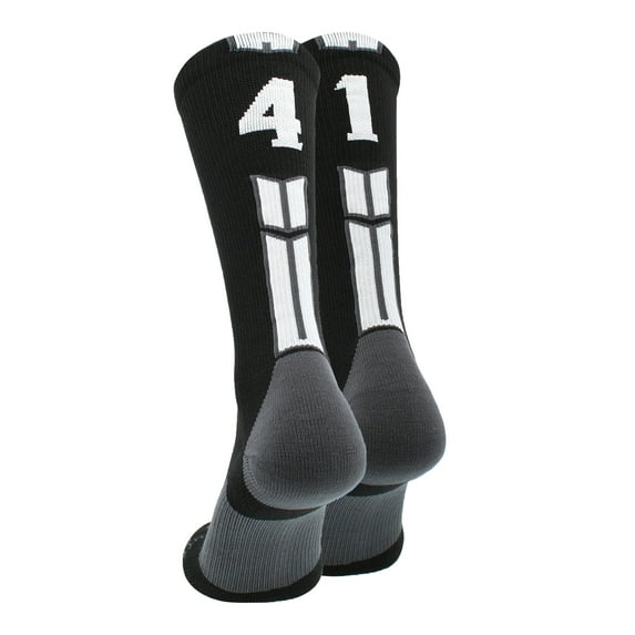 Black/White Player Id Crew Number Socks (#41, Medium)