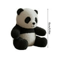 thumbnail image 1 of Black/White Plush Panda Bear Stuffed Animal Toy - Lucky 6in, 1 of 6