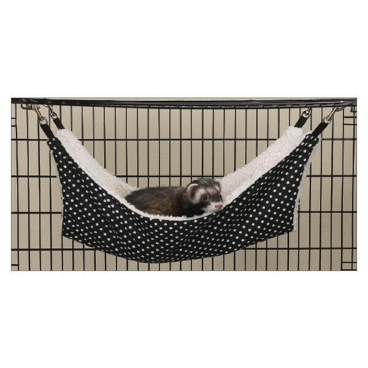 Black White Polka Dot Cage Hammocks Small Pet Kennel Hanging Bed
