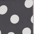 thumbnail image 1 of Black/White Polka Dot Polyester Chiffon, Fabric Sold By the Yard, 1 of 1