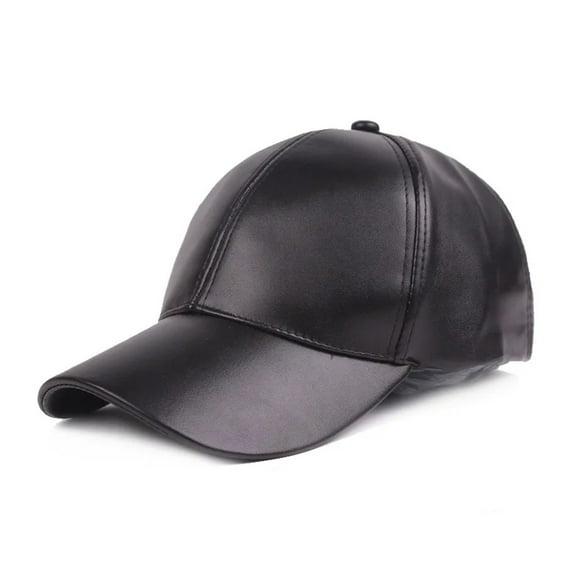 Black White Red PU Leather Hat For Women Men Spring Baseball Caps Unisex Hip Hop Cap Custom Bone Trucker Hats Summer ,Soft Touch