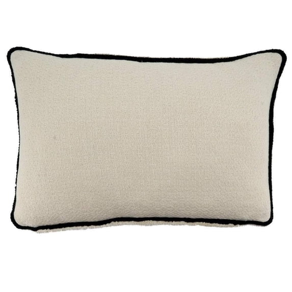 Black & White Reversible Design Cotton Decorative Throw Pillow