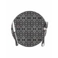 thumbnail image 1 of Black and White Round Placemats for Dinning Tables,Heat-proof Braided Table Mats 13 Inch,Modern Moroccan Geometric Abstract Art Washable Place Mat for Kitchen Restaurant Party Decor Table Setting, 1 of 9