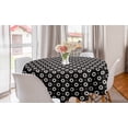 thumbnail image 1 of Black and White Round Tablecloth, Hand Paint Style Small and Big Geometric Circular Donut Shape Pattern, Circle Table Cloth Cover for Dining Room Kitchen Decor, 60", Black and White, by Ambesonne, 1 of 1