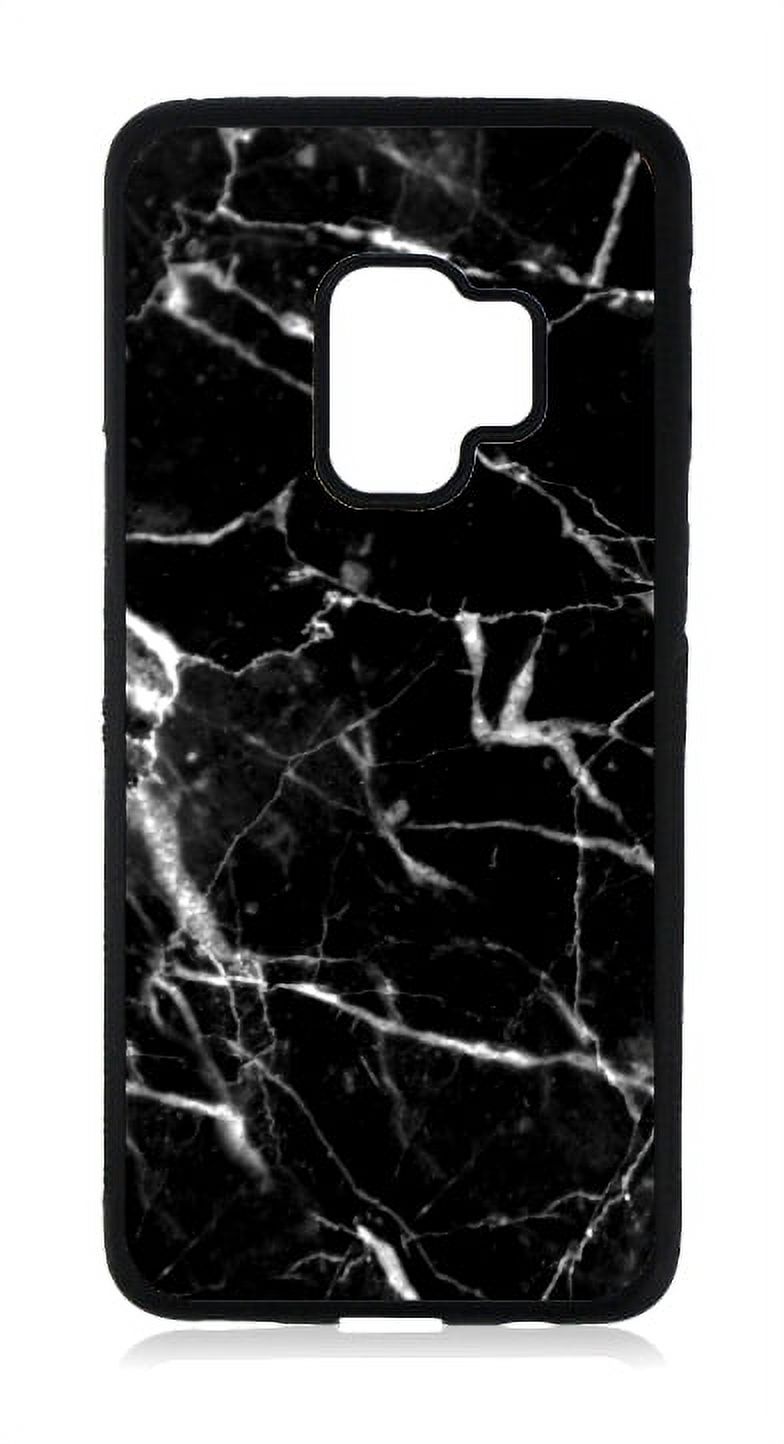Black and White Samsung Galaxy s9 + Marble Case - Galaxy s9 Plus Marble Case Black Rubber Case for the Samsung Galaxy s9+ - Samsung Galaxy s9 Plus Case - Samsung Galaxy s9 P Case - image 1 of 2