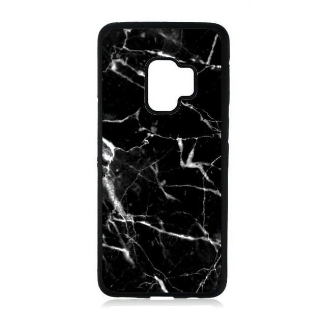 Black and White Samsung Galaxy s9 + Marble Case - Galaxy s9 Plus Marble Case Black Rubber Case for the Samsung Galaxy s9+ - Samsung Galaxy s9 Plus Case - Samsung Galaxy s9 P Case