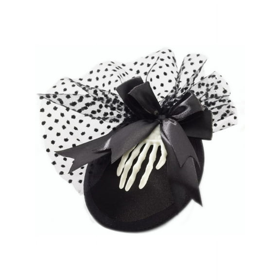 Skeleton Hair Clip Hat