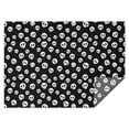 thumbnail image 1 of Black White Skull Pattern Rectangle Tablecloth 60"x84",Waterproof Polyester Rectangle Table Cloth, Wipeable Spillproof Polyester Tablecloth for Dining, Camping, Indoor and Outdoor, 1 of 5
