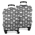 thumbnail image 1 of Black White Skull Stack Pattern Luggage Cover Fashion Suitcase Cover Baggage Covers Fit 25-28 Inch Luggage (Go Travel), 1 of 5