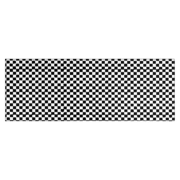 Black and White Small Checkered Pattern Kitchen Rug Mat,Kitchen Runner Rugs Non Skid Washable,Decorative Kitchen Floor Mats for Kitchen,Sink,Laundry,17"X47"