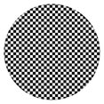 thumbnail image 1 of Black and White Small Checkered Pattern Round Fitted Tablecloth with Elastic Edge,Dining Table Cover Waterproof,Outdoor Round Tablecloth for Camping,Dining,Indoor and Outdoor, 1 of 7