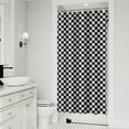 thumbnail image 1 of Black and White Small Checkered Pattern Shower Curtain 36"x72" ,Bathroom Decorative Shower Curtains Set with 12 Hooks,Modern Waterproof Washable Shower Curtain, 1 of 6