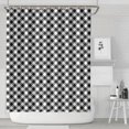 thumbnail image 1 of Black White Small Checkered Pattern Shower Curtain 84"x72" ,Bathroom Decorative Shower Curtains Set with 12 Hooks,Modern Waterproof Washable Shower Curtain, 1 of 6
