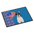 thumbnail image 1 of Black White Smooth Jack Russell Terrier Indoor or Outdoor Mat 24x36 36 in x 24 in, 1 of 5