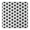 thumbnail image 1 of Black White Soccer Pattern Square Fitted Tablecloth with Elastic Edge,Square Table Cover,Washable Elastic Table Cover for Home Kitchen Party Decor 36"x36", 1 of 6