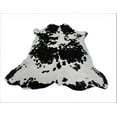 thumbnail image 1 of Black & White Speckled Cowhide Rug â€“ XL (7'x6' Ft) Premium Cow Hide Rug, 1 of 7