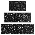 thumbnail image 1 of Black White Star Moon Pattern Kitchen Rugs Sets Of 3,Kitchen Runner Rugs Non Skid Washable,Decorative Kitchen Floor Mats for Kitchen,Sink,Laundry,17"x30"+ 17"x47" + 17"x59", 1 of 6