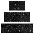 thumbnail image 1 of Black White Star Moon Planet Comet Pattern Kitchen Rugs Sets Of 3,Kitchen Runner Rugs Non Skid Washable,Decorative Kitchen Floor Mats for Kitchen,Sink,Laundry,17"x30"+ 17"x47" + 17"x59", 1 of 6