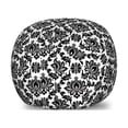 thumbnail image 1 of Black and White Storage Toy Bag Chair, Monochrome Flourishes with Venetian Design Details Repeating Scroll, Stuffed Animal Organizer Washable Bag, Large Size, Black and White, by Ambesonne, 1 of 3
