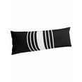 thumbnail image 1 of Black White Stripe Body Pillow Covers, Modern Rustic Vertical Striped Soft Bed Throw Pillowcases Breathable Cooling Long Lumbar Body Pillow Sham Cover for Bed Sofa 20''x54'', 1 of 7