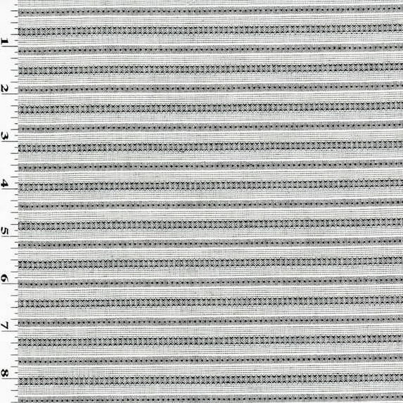 Black/White Stripe Diamond Dobby Shirting, Fabric By the Yard