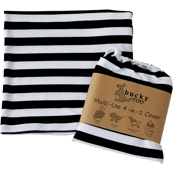 Black & White Stripe Multi-Use Cover