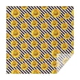 thumbnail image 1 of Black White Stripe Sunflower Pattern Square Tablecloth,Waterproof Square Table Cover,Wipeable Spillproof Washable Table Cover for Home Kitchen Party Decor 52"x52"(132x132cm), 1 of 6