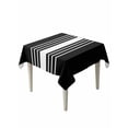 thumbnail image 1 of Black White Stripe Table Cloth, Modern Rustic Vertical Striped Waterproof Tablecloth for Square Tables, Reusable Washable Fabric Table Cover for Restaurant Kitchen Dining Tables 54"x54", 1 of 6