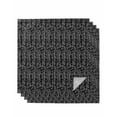 thumbnail image 1 of Black White Striped Cloth Napkins Set of 4 Reusable Dinner Napkins, Abstract Modern Art Irregular Stripe Cocktail Napkin Washable Table Napkins for Wedding/Holiday Party/Baby Shower 20"x20", 1 of 7