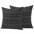 thumbnail image 1 of Black White Striped Outdoor Waterproof Pillow Covers, Abstract Modern Art Irregular Stripe Decorative Square Throw Pillowcase Sofa Cushion Sham for Patio/Couch/Chair, 26"x26" 2 Pack, 1 of 8
