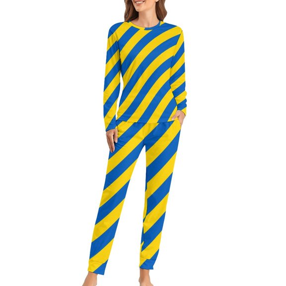 Black White Striped Pajamas Lady Vertical Lines Print Fashion Home Suit Autumn 2 Pieces Casual Oversized Pajama Sets