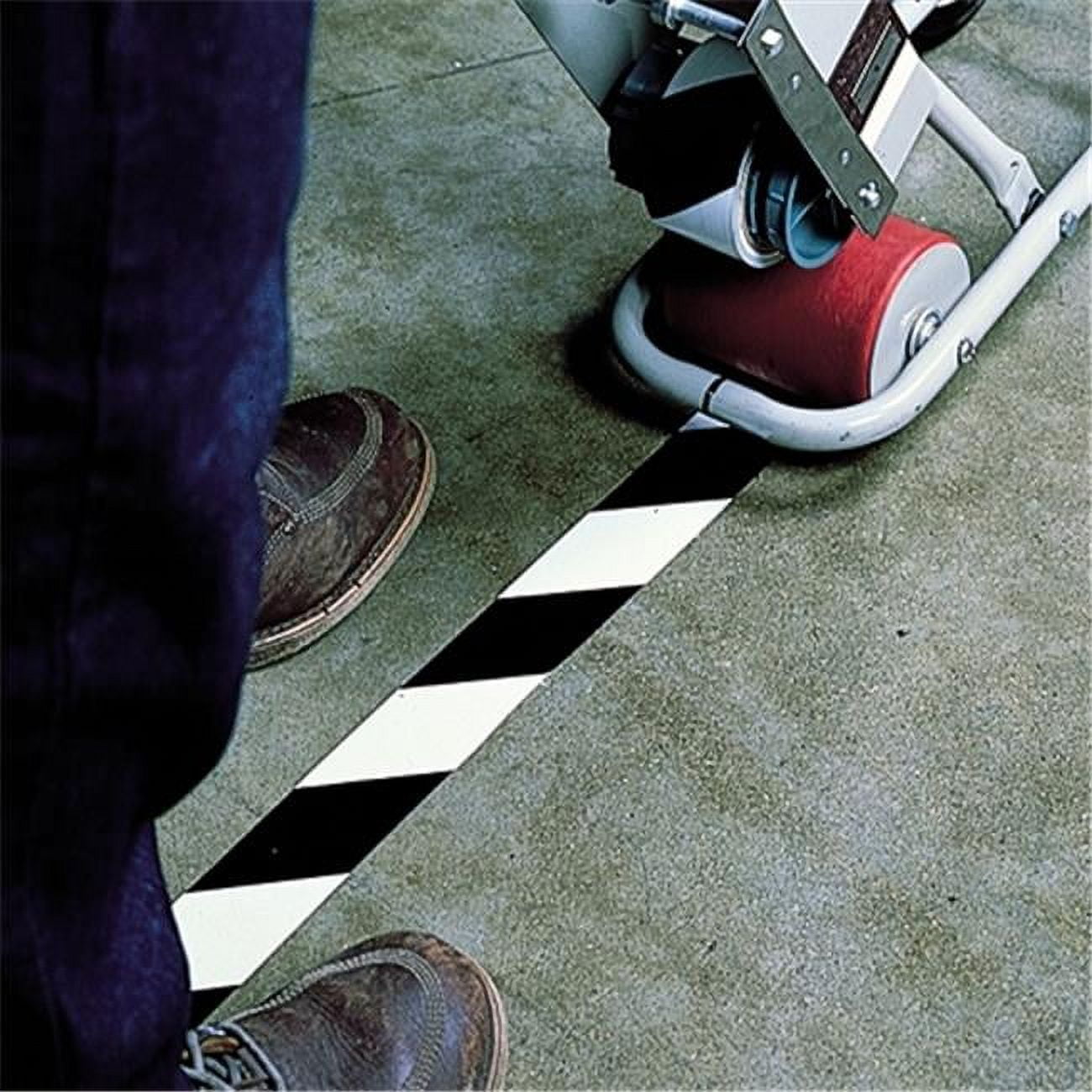 Black & White Striped Vinyl Safety Tape Pack of 3