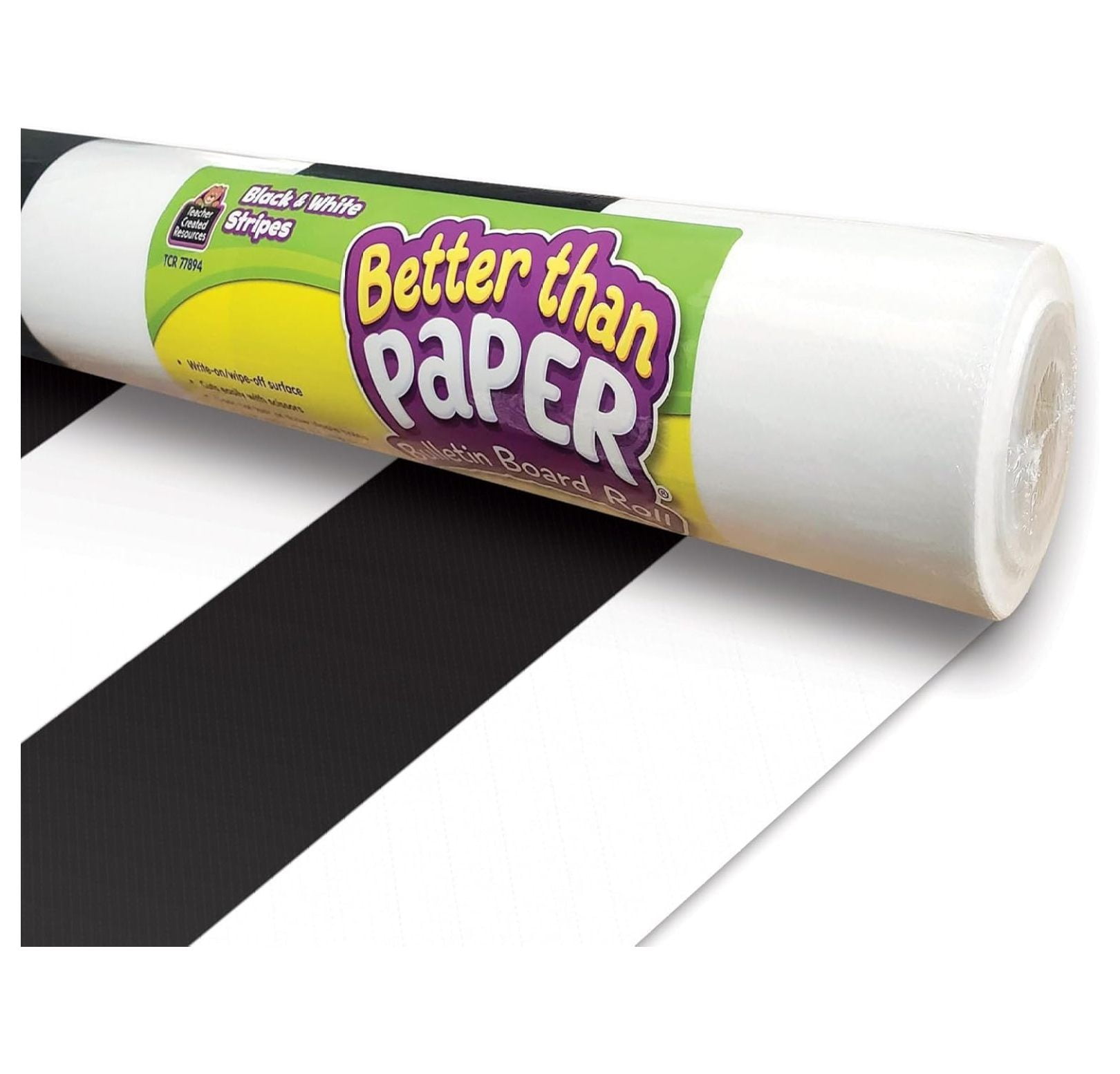 Black & White Stripes Better Than Paper Bulletin Board Roll