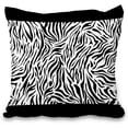 thumbnail image 1 of Black and White Stripes Decorative Throw Pillow Covers, Modern Fashion Decorative Throw Pillow Case, 1-Pack Double-Side Printed Pillowcases for Sofa and Living Room, 18x18 Inches, 1 of 6
