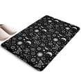 thumbnail image 1 of Black White Sun Moon Snake Butterfly Flannel Non Slip Door Rugs,Washable Door Mats Indoor,Decorative Door Mats,Dirt-Resistant and Absorbent Doormat for Entrance,Bedroom,Kitchen,Bathroom,23.5"x16", 1 of 5