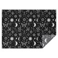 thumbnail image 1 of Black White Sun Moon Snake Butterfly Pattern Rectangle Tablecloth 60"x84",Waterproof Polyester Rectangle Table Cloth, Wipeable Spillproof Polyester Tablecloth for Dining, Camping, Indoor and Outdoor, 1 of 5
