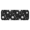 thumbnail image 1 of Black White Sun Moon Star Constellation Pattern Kitchen Rug Mat,Kitchen Runner Rugs Non Skid Washable,Decorative Kitchen Floor Mats for Kitchen,Sink,Laundry,17"x47.2", 1 of 7