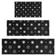 thumbnail image 1 of Black White Sun Moon Star Geometry Pattern Kitchen Rugs Sets Of 3,Kitchen Runner Rugs Non Skid Washable,Decorative Kitchen Floor Mats for Kitchen,Sink,Laundry,17"x30"+ 17"x47" + 17"x59", 1 of 6