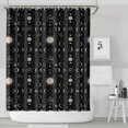 thumbnail image 1 of Black White Sun Moon Star Geometry Pattern Shower Curtain 84"x72" ,Bathroom Decorative Shower Curtains Set with 12 Hooks,Modern Waterproof Washable Shower Curtain, 1 of 6