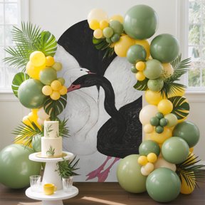 Black White Swan Arch Backdrop Cover, 4FT, Vintage Romantic Swan Interlocked Necks Spandex Arch Covers Double-Sided Backdrop for Wedding Birthday Party Photo Background Decoration