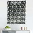 thumbnail image 1 of Black and White Tapestry, Abstract Yarn Balls Thread Motifs and Dots Boho Style Knitting Concept, Fabric Wall Hanging Decor for Bedroom Living Room Dorm, 5 Sizes, Black and White, by Ambesonne, 1 of 1