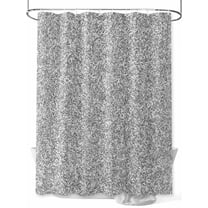 Black White Texture Shower Curtain, Abstract Modern Waterproof Shower Curtain Set with 12 Hooks Lightweight Washable Fabric Shower Curtains for Bathroom 36x72 Inches