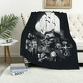 Black White The Nightmare Before Christmas Blanket for Couch Bed Throw
