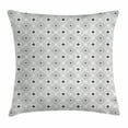 thumbnail image 1 of Black and White Throw Pillow Cushion Cover, Geometric Diagonal Squares and Stripe Forms Pattern Modern Style Design, Decorative Square Accent Pillow Case, 24 X 24 Inches, White Black, by Ambesonne, 1 of 2