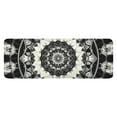 thumbnail image 1 of Black White Tie Dye Mandala Pattern Kitchen Rug Mat,Kitchen Runner Rugs Non Skid Washable,Decorative Kitchen Floor Mats for Kitchen,Sink,Laundry,17"x47.2", 1 of 7