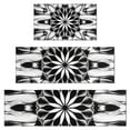 thumbnail image 1 of Black White Tie Dye Mandala Pattern Kitchen Rugs Sets Of 3,Kitchen Runner Rugs Non Skid Washable,Decorative Kitchen Floor Mats for Kitchen,Sink,Laundry,17"x30"+ 17"x47" + 17"x59", 1 of 6