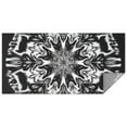 thumbnail image 1 of Black White Tie Dye Mandala Pattern Rectangle Tablecloth 60"x120",Waterproof Polyester Rectangle Table Cloth, Wipeable Spillproof Polyester Tablecloth for Dining, Camping, Indoor and Outdoor, 1 of 6